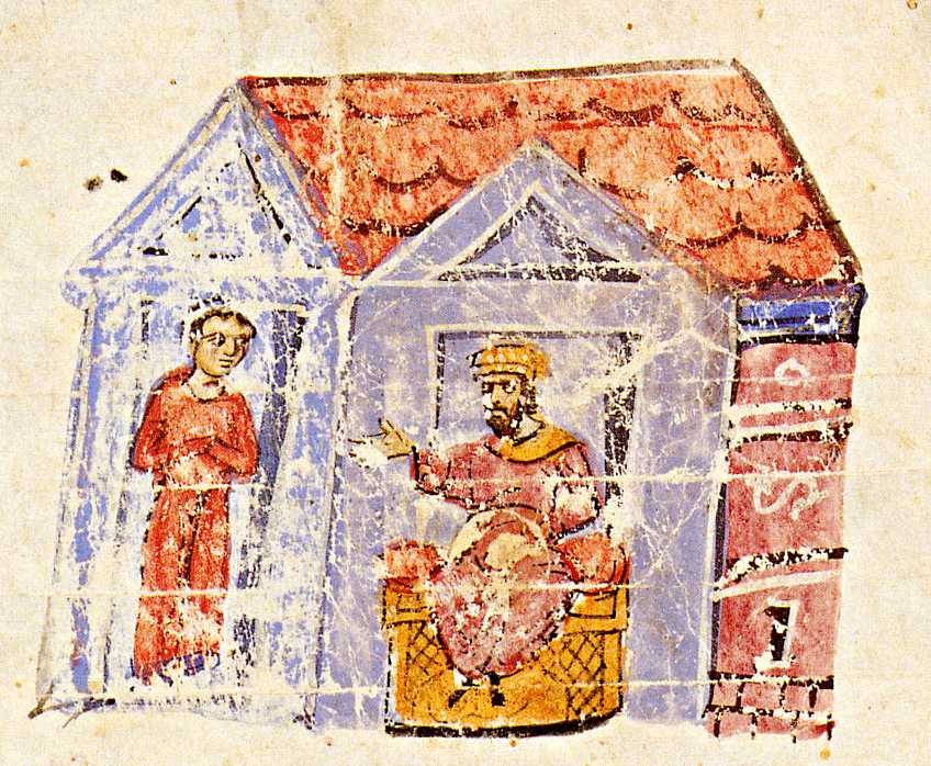 Μικρογραφία σε χειρόγραφο. Μικρογραφία σε χειρόγραφο.