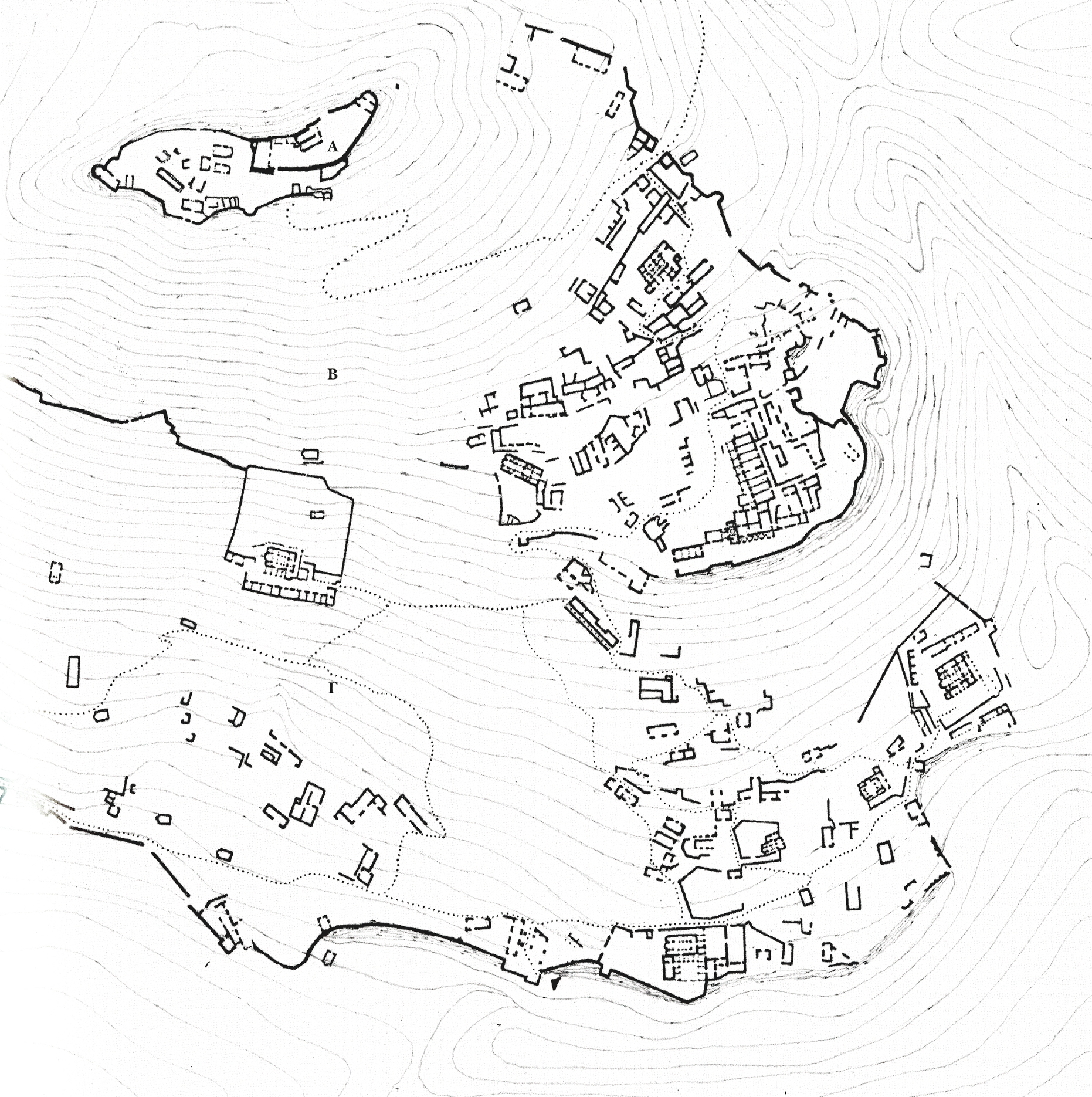 Topographic map.